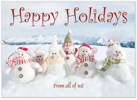Snowman Christmas Cards 